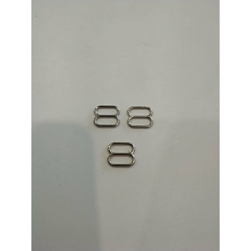 Регулятор для бретелей 8 мм, метал, нікель