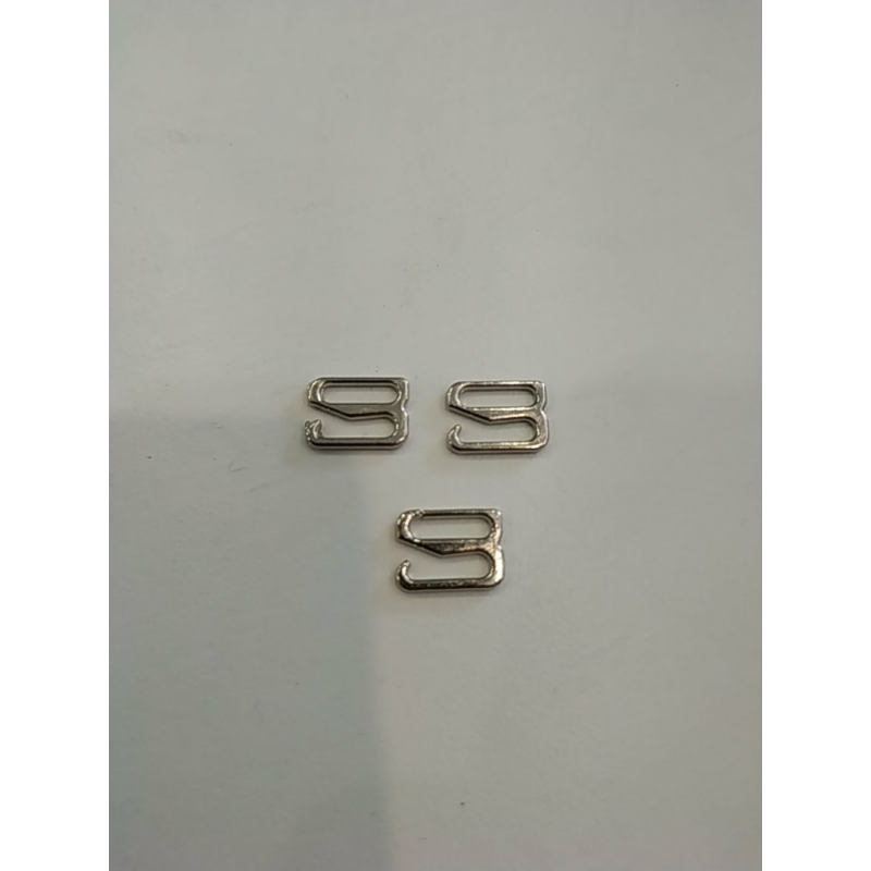 Гачок для бретелей 8 мм, метал, нікель