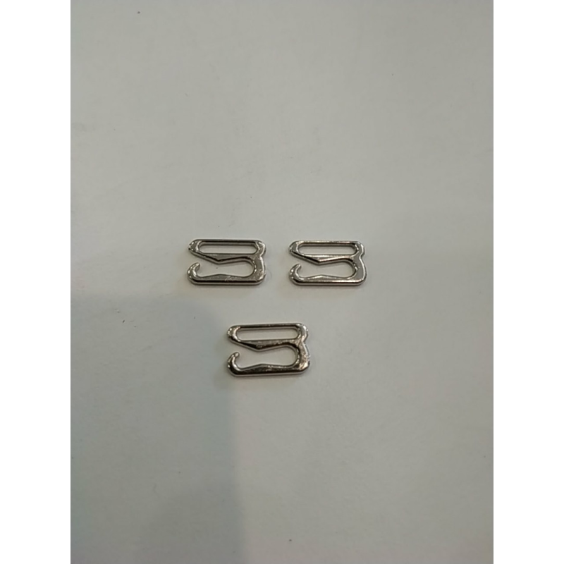 Гачок для бретелей 10 мм, метал, нікель