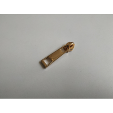 Бігунок сумковий без фіксатора на спіральну блискавку No7 золото