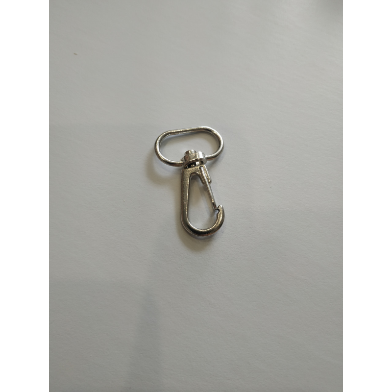 Карабін металевий литий нікель 20 мм Карабін металевий литий нікель 20 мм