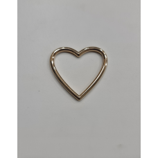 Серце лите прикраса великого кольору золото