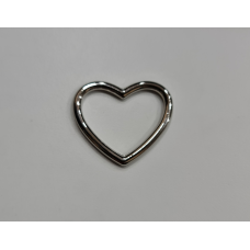 Серце лите прикраса великого кольору нікель