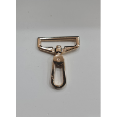 Карабін 38 мм золотистий