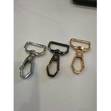 Карабін 25 мм VERSACE восьмикутний довжина карабіна 50 мм Золото