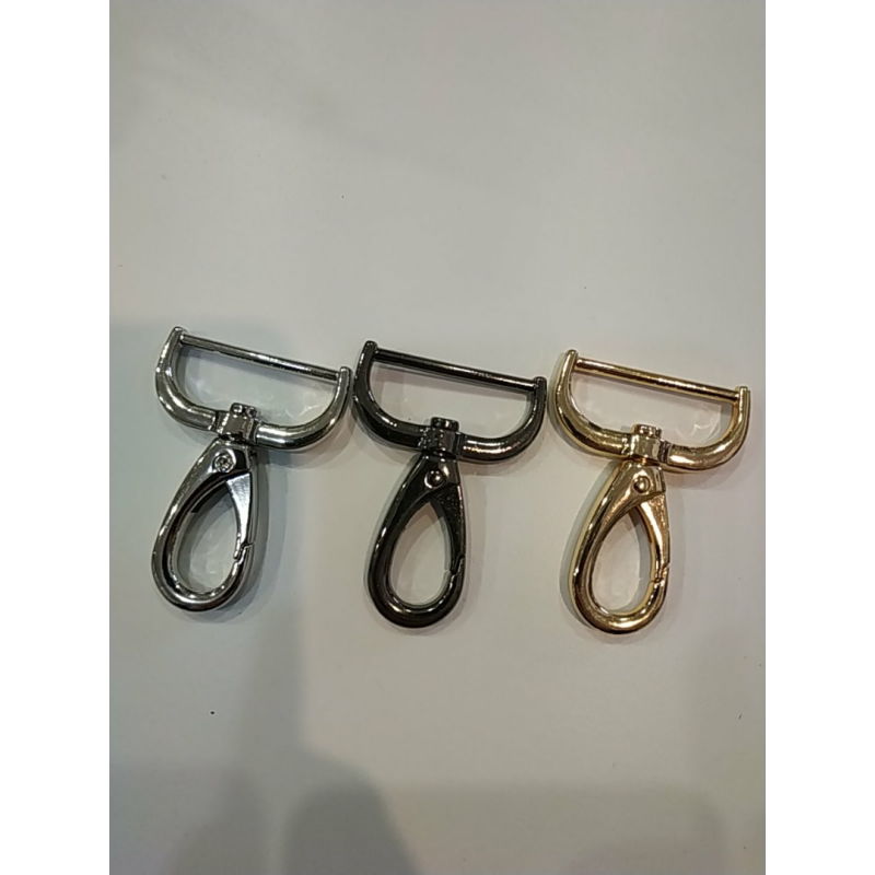 Карабін 30 мм довжина карабіна 50 мм Темний нікель Карабін 30 мм довжина карабіна 50 мм Темний нікель