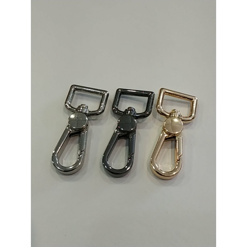 Карабін 15 мм довжина карабіна 50 мм Темний нікель Карабін 15 мм довжина карабіна 50 мм Темний нікель