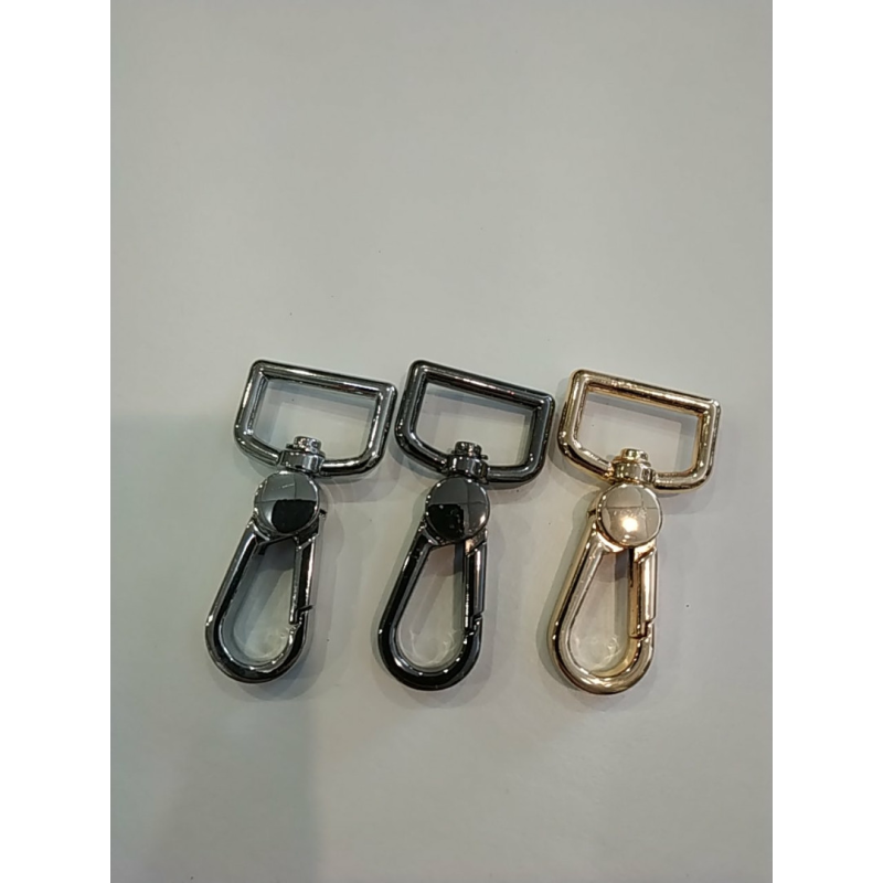 Карабін 20 мм довжина карабіна 50 мм Нікель Карабін 20 мм довжина карабіна 50 мм Нікель