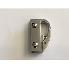 Карабін бічний нікель 34х21х8 мм.