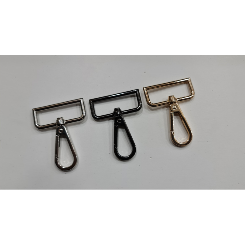 Карабін сумковий 40 мм Темний нокель Карабін сумковий 40 мм Темний нокель