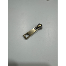 Бігунок сумковий без фіксатора на металеву блискавку No5 світлий антик