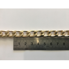 Ланцюжок алюмінієвий Середня золото 2.8х16.5х10.5 мм