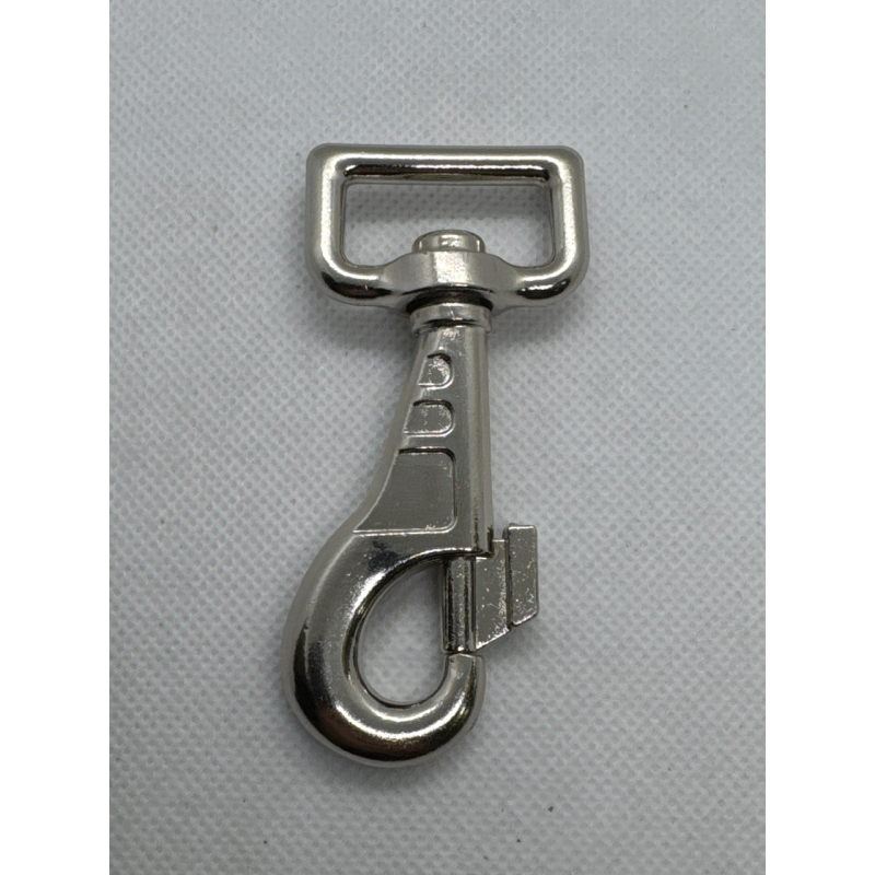 Карабін собачий ширина вушка 27 мм нікель Карабін собачий ширина вушка 27 мм нікель