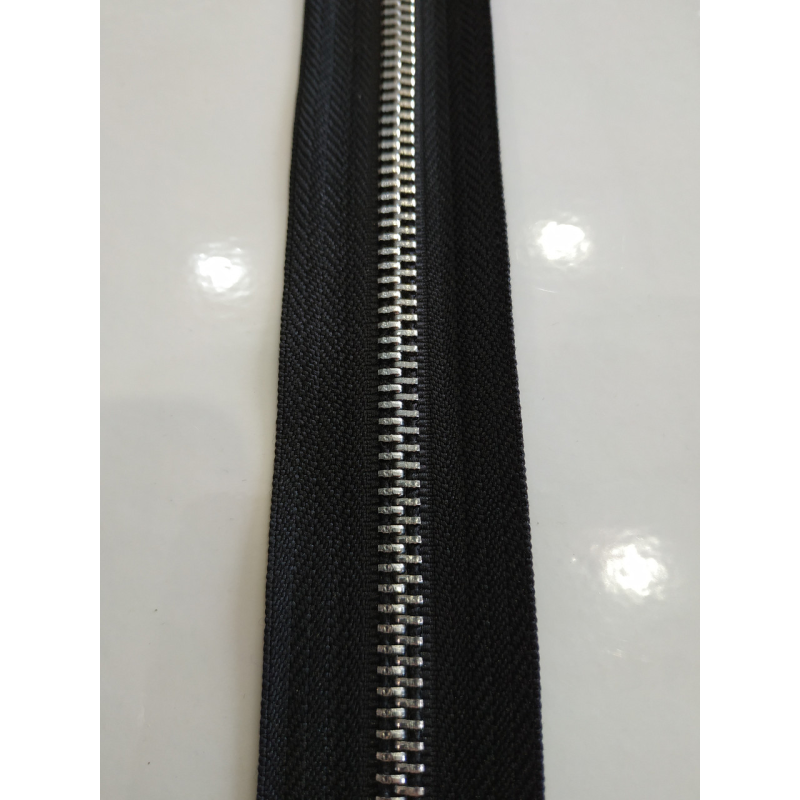 Застібка-блискавка на метраж метал No5 нікель двостороння