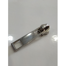 Бігунок сумковий без фіксатора на спіральну блискавку No5 нікель