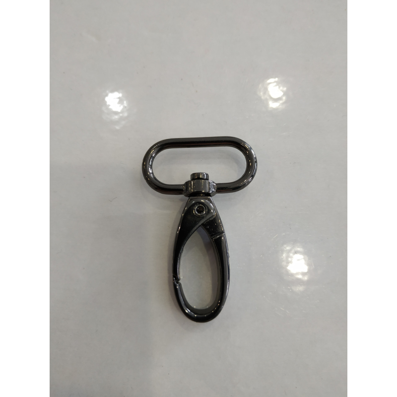 Карабін 25 мм чорний нікель Карабін 25 мм чорний нікель