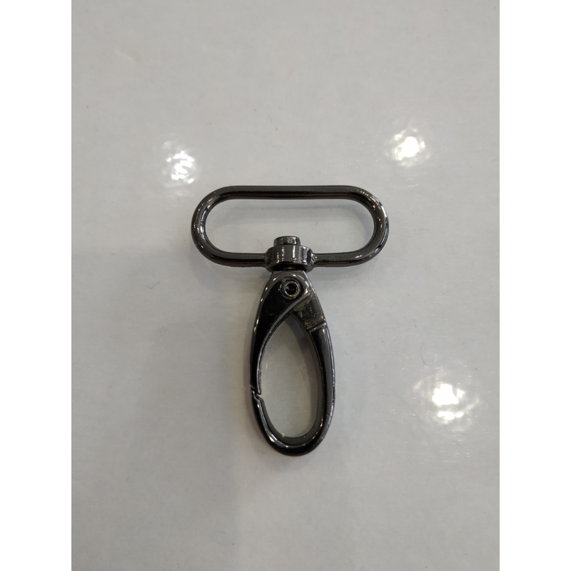 Карабін 30 мм чорний нікель Карабін 30 мм чорний нікель