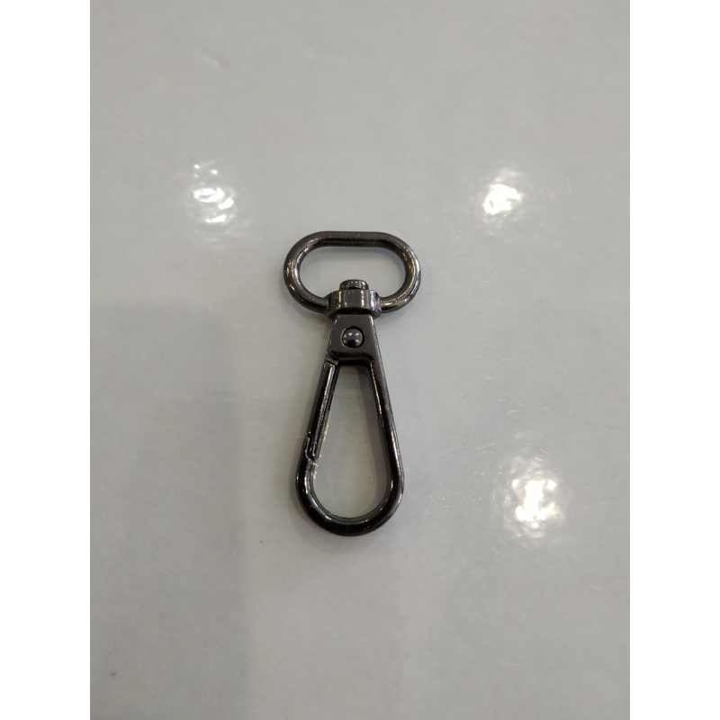 Карабін 15 мм чорний нікель